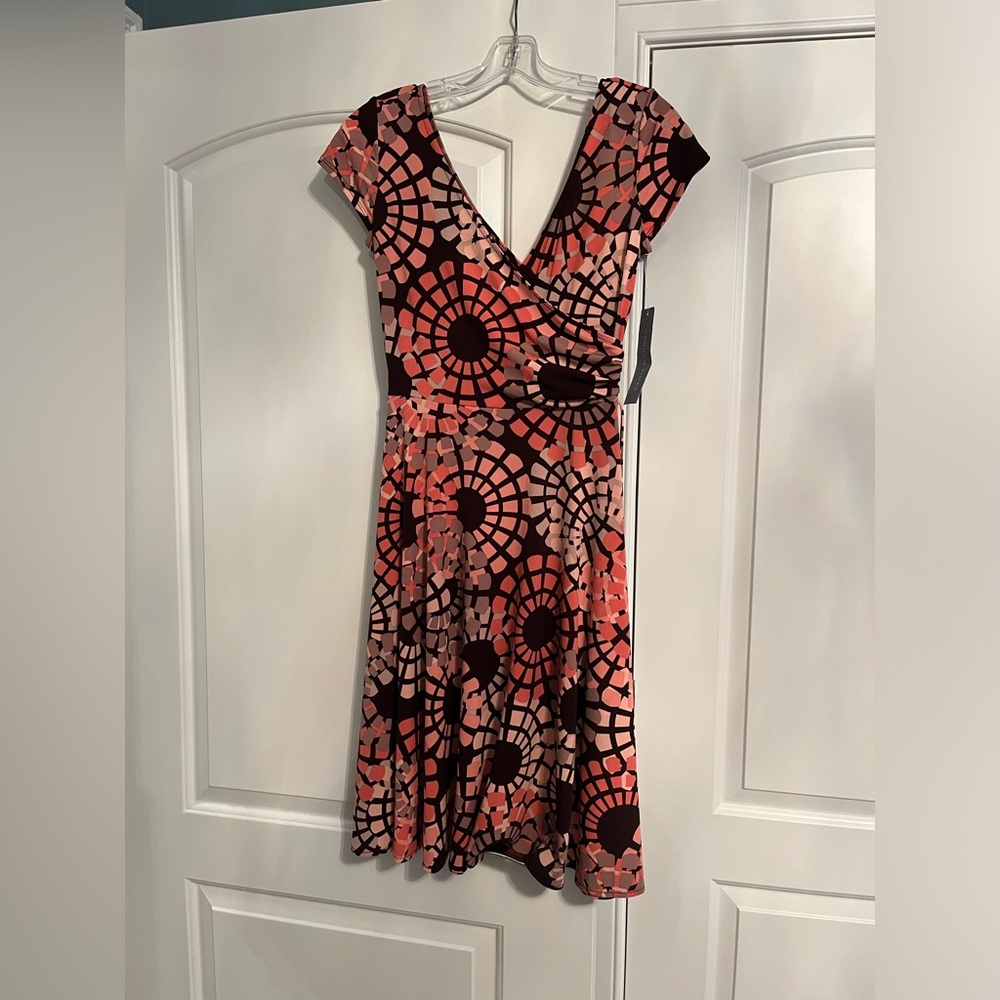 London Times faux wrap dress.